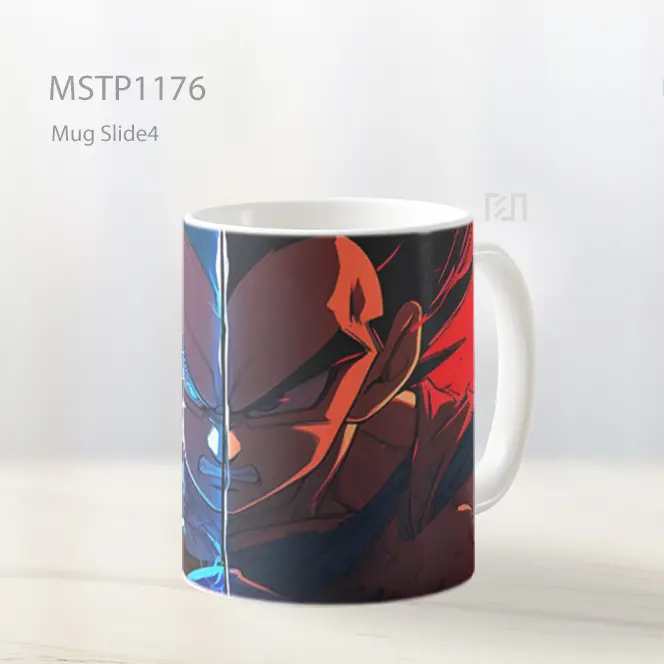 Goku Vegeta Wajah Terpisah Dragon Ball Mug MSTP1176