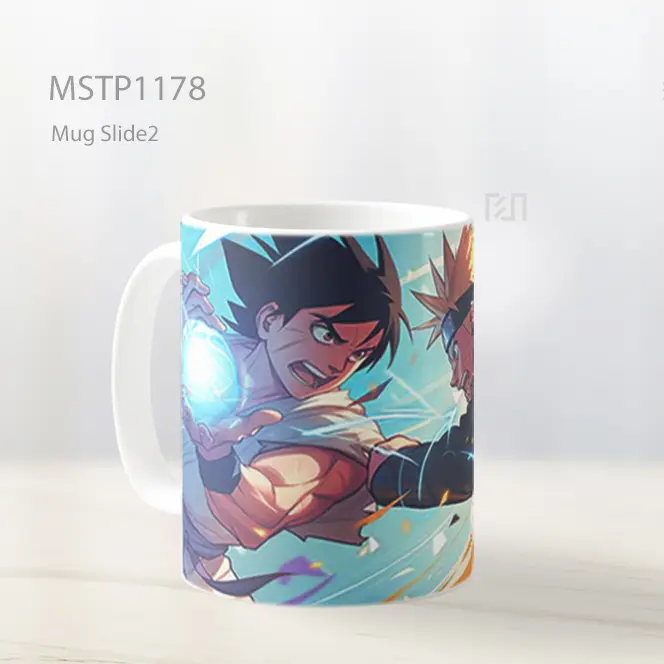 Goku Vs Naruto Dragon Ball Dan Naruto Mug MSTP1178 - All-side / Desain