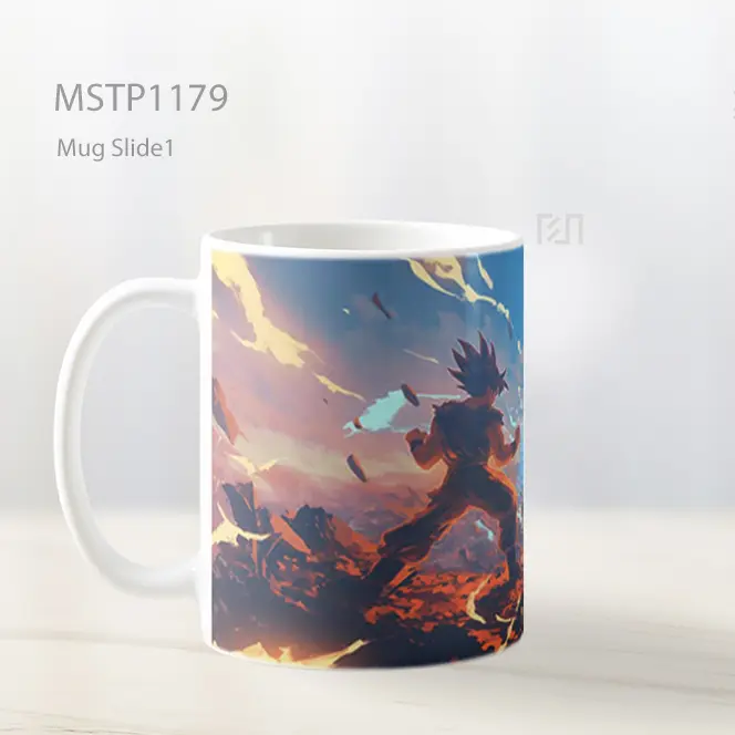 Goku Vs Vegeta Dbz Pertarungan Epik Mug MSTP1179 - All-side / Desain