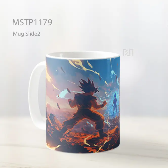 Goku Vs Vegeta Dbz Pertarungan Epik Mug MSTP1179 - All-side / Desain