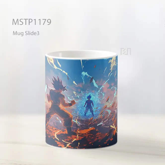 Goku Vs Vegeta Dbz Pertarungan Epik Mug MSTP1179 - All-side / Desain