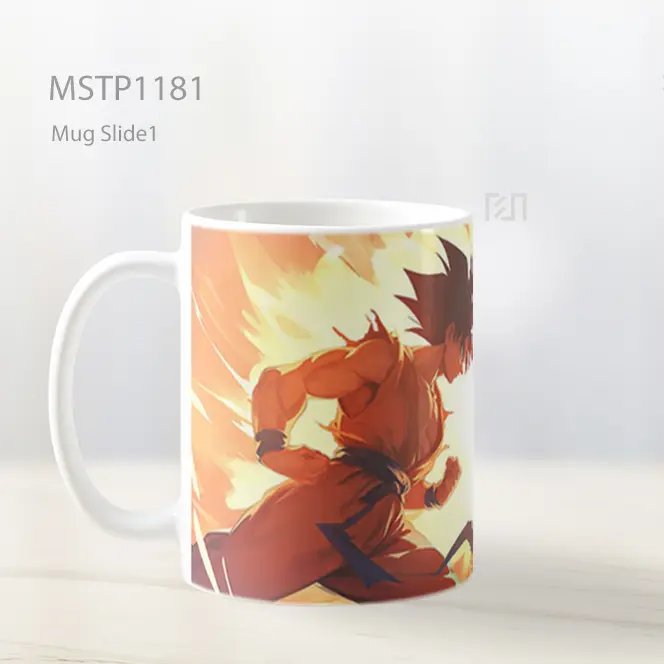 Goku Vs Vegeta Super Saiyan Power Mug MSTP1181 - All-side / Desain