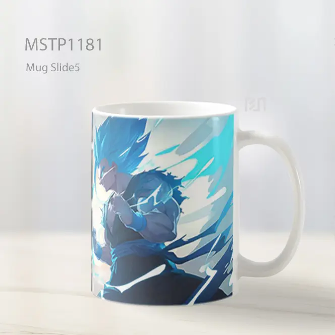 Goku Vs Vegeta Super Saiyan Power Mug MSTP1181 - All-side / Desain