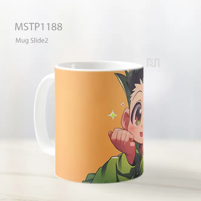 Gon Freecss Chibi Wajah Berkilau Mug MSTP1188 - All-side / Desain