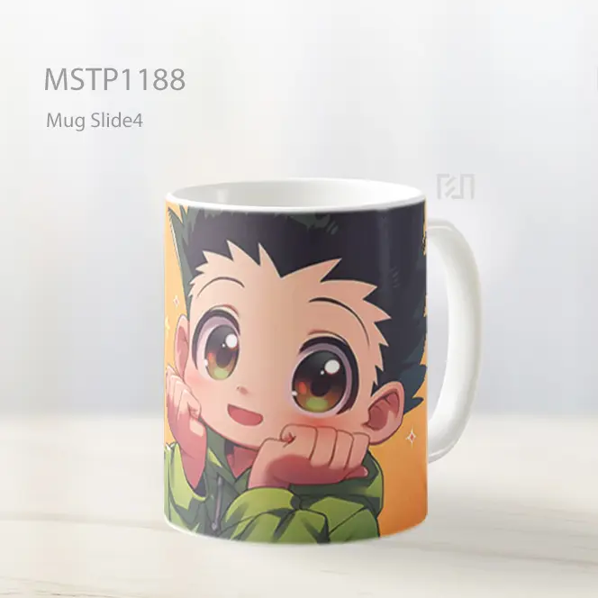 Gon Freecss Chibi Wajah Berkilau Mug MSTP1188