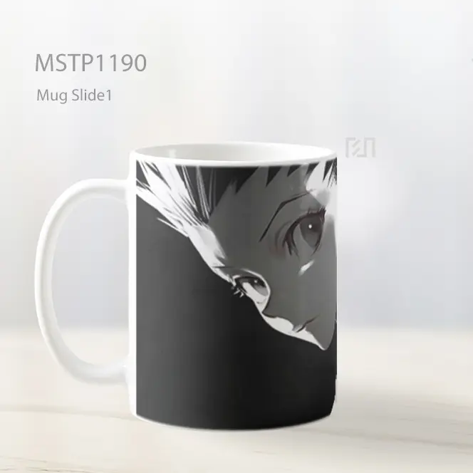 Gon Freecss Hunter X Hunter Hitam Mug MSTP1190 - All-side / Desain