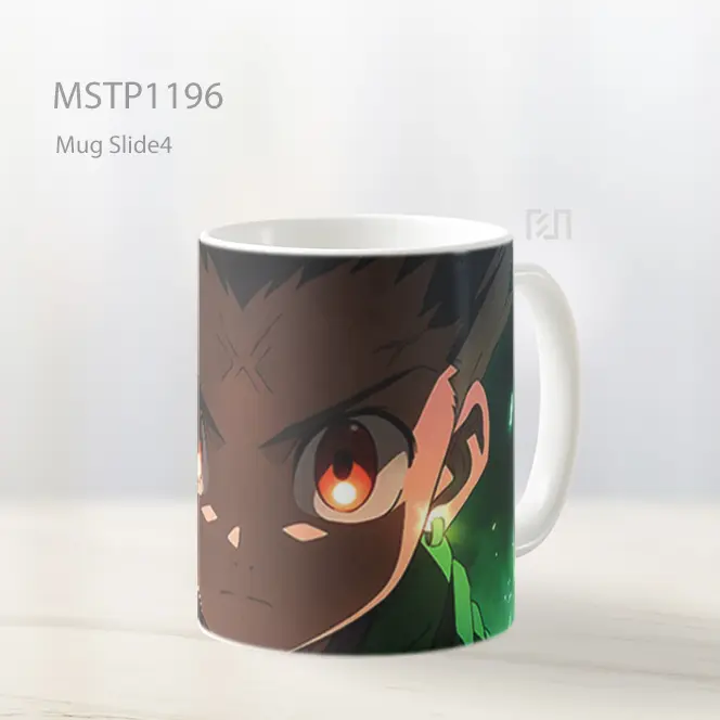 Gon Freecss Serius Hijau Mug MSTP1196