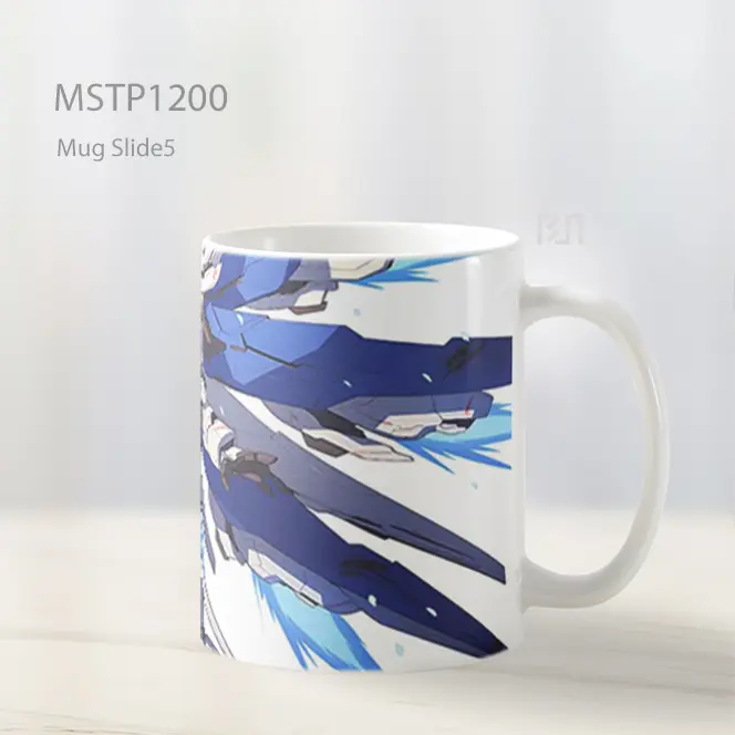 Gundam Freedom Mecha Cool Background Mug MSTP1200 - All-side / Desain