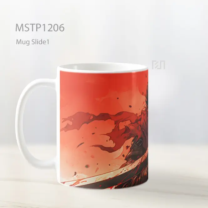 Guts Dalam Pertarungan Merah Mug MSTP1206 - All-side / Desain