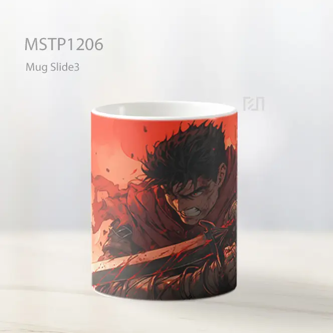 Guts Dalam Pertarungan Merah Mug MSTP1206 - All-side / Desain