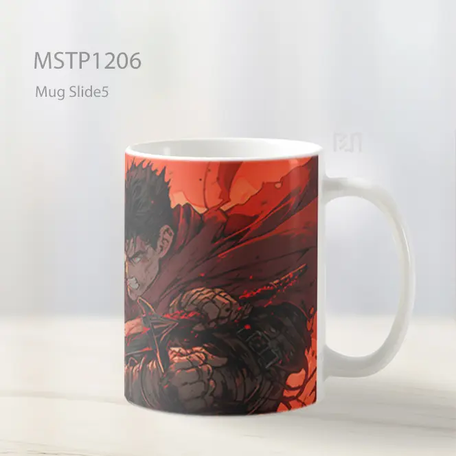 Guts Dalam Pertarungan Merah Mug MSTP1206 - All-side / Desain