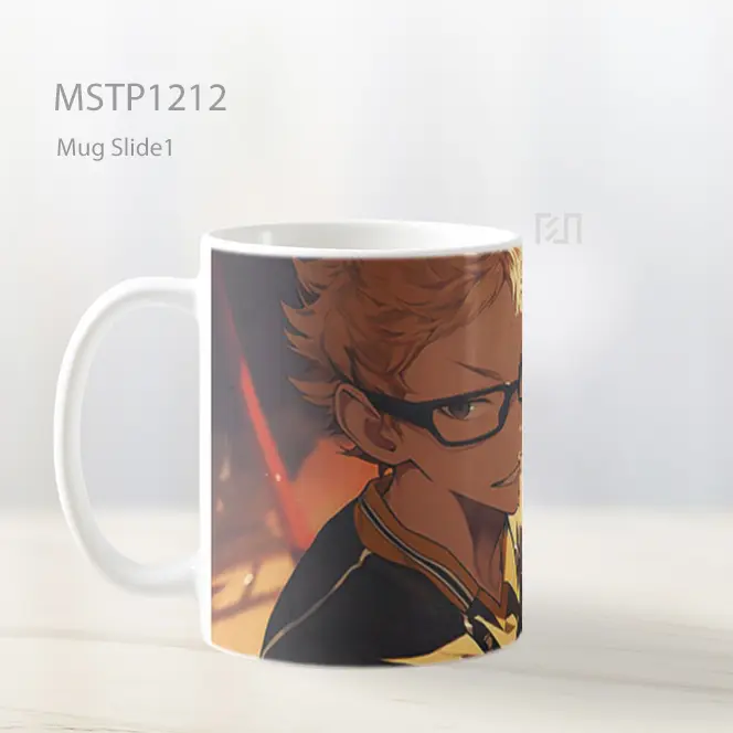 Haikyuu Kei Tsukishima Anime Mug MSTP1212 - All-side / Desain