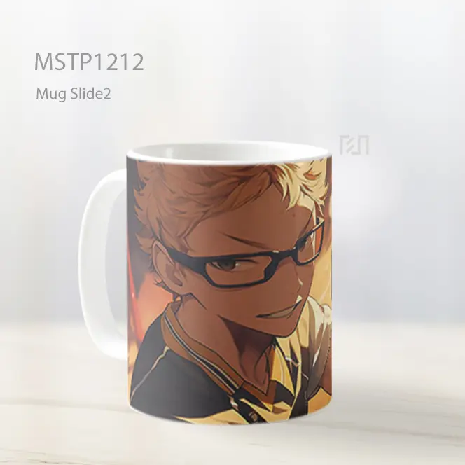 Haikyuu Kei Tsukishima Anime Mug MSTP1212 - All-side / Desain