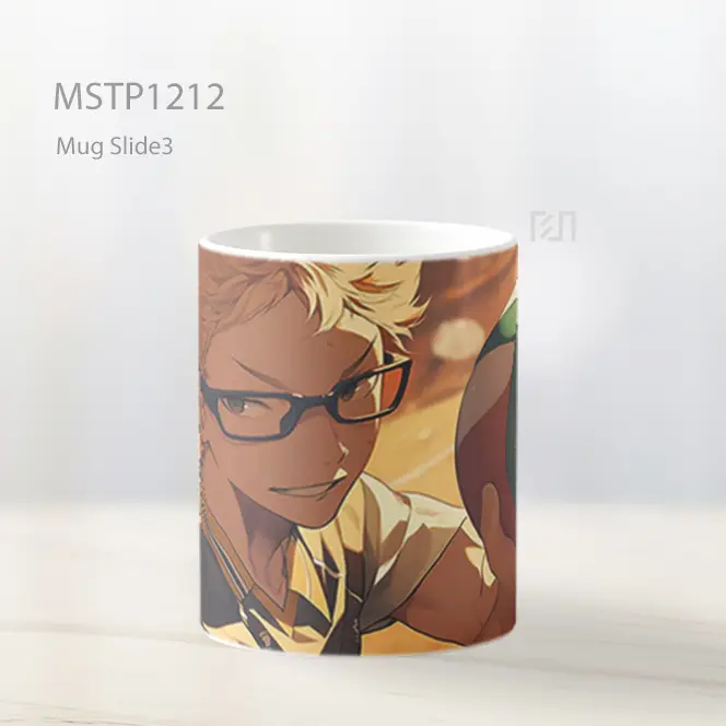 Haikyuu Kei Tsukishima Anime Mug MSTP1212 - All-side / Desain