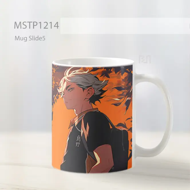 Haikyuu Kougi Sugawara Oranye Mug MSTP1214 - All-side / Desain