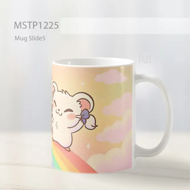 Hamtaro And Bijou Cinta Pelangi Mug MSTP1225 - All-side / Desain