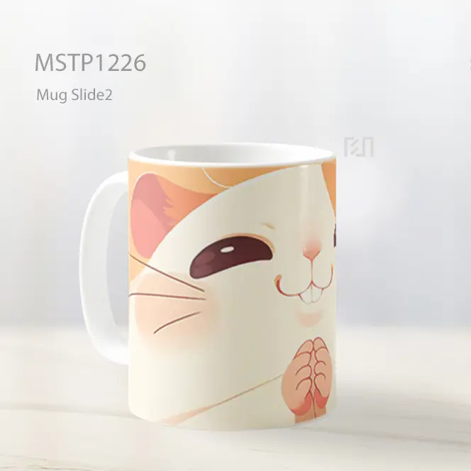 Hamtaro Lucu Hamster Chubby Pastel Lembut Mug MSTP1226 - All-side / Desain
