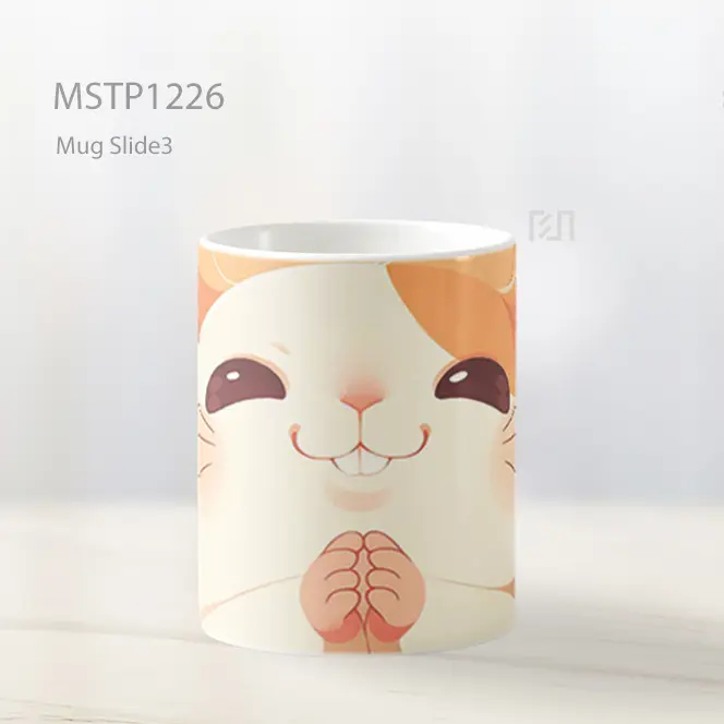 Hamtaro Lucu Hamster Chubby Pastel Lembut Mug MSTP1226 - All-side / Desain