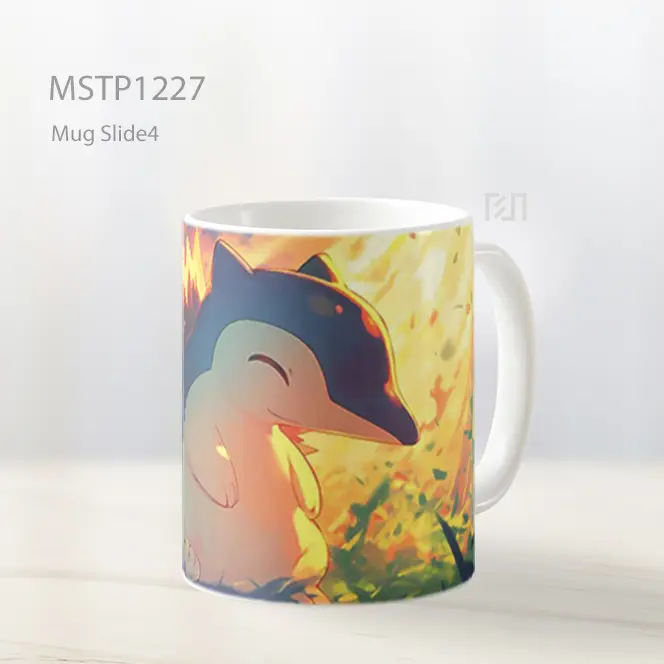 Happy Cyndaquil Latar Pokemon Mug MSTP1227