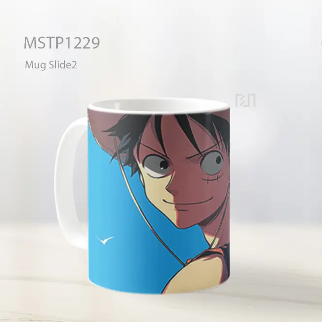 Happy Luffy Senyum Ekspresi Ceria Mug MSTP1229 - All-side / Desain