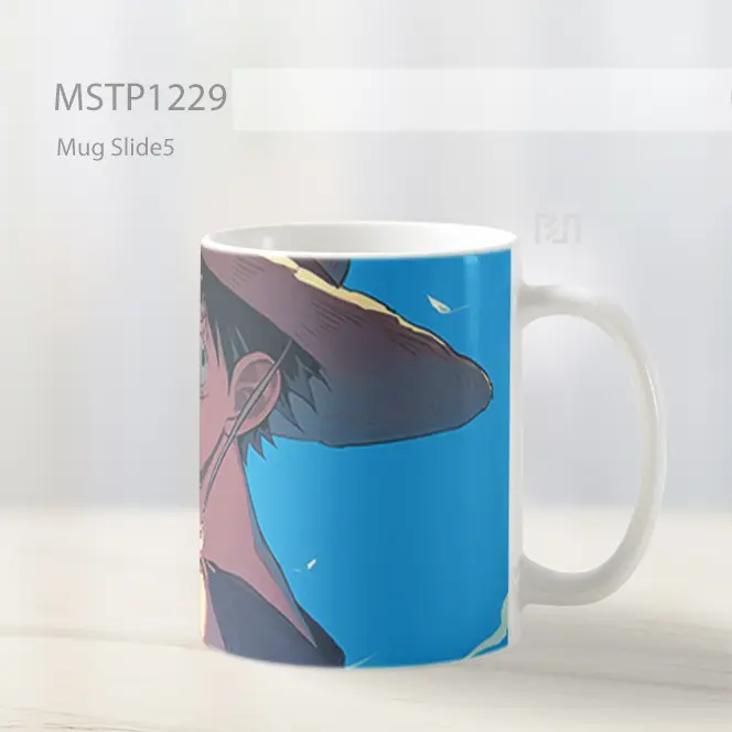 Happy Luffy Senyum Ekspresi Ceria Mug MSTP1229 - All-side / Desain