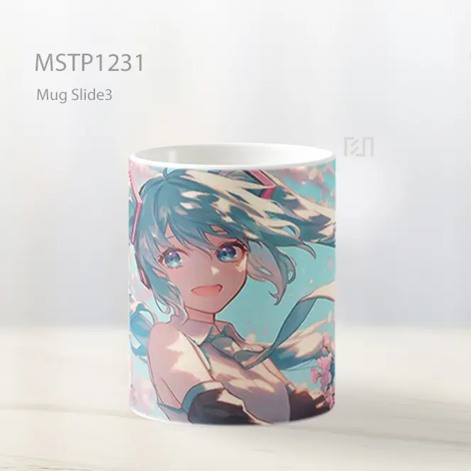 Hatsune Miku Bunga Sakura Mug MSTP1231 - All-side / Desain