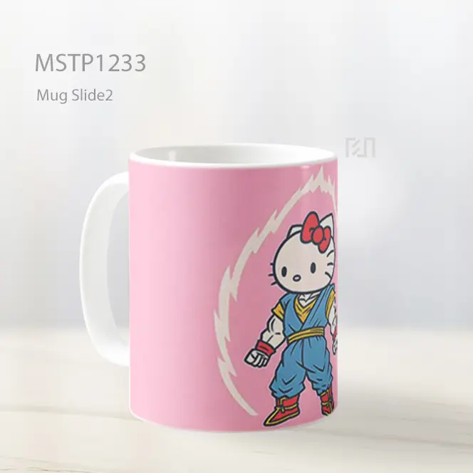 Hello Kitty Goku Super Saiyan Mug MSTP1233 - All-side / Desain