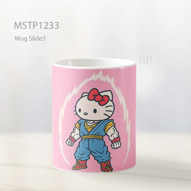 Hello Kitty Goku Super Saiyan Mug MSTP1233 - All-side / Desain