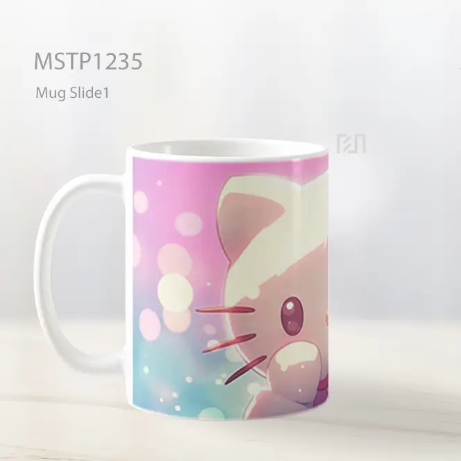 Hello Kitty Sparkling Magic Mug MSTP1235 - All-side / Desain