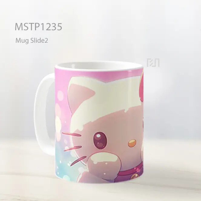 Hello Kitty Sparkling Magic Mug MSTP1235 - All-side / Desain