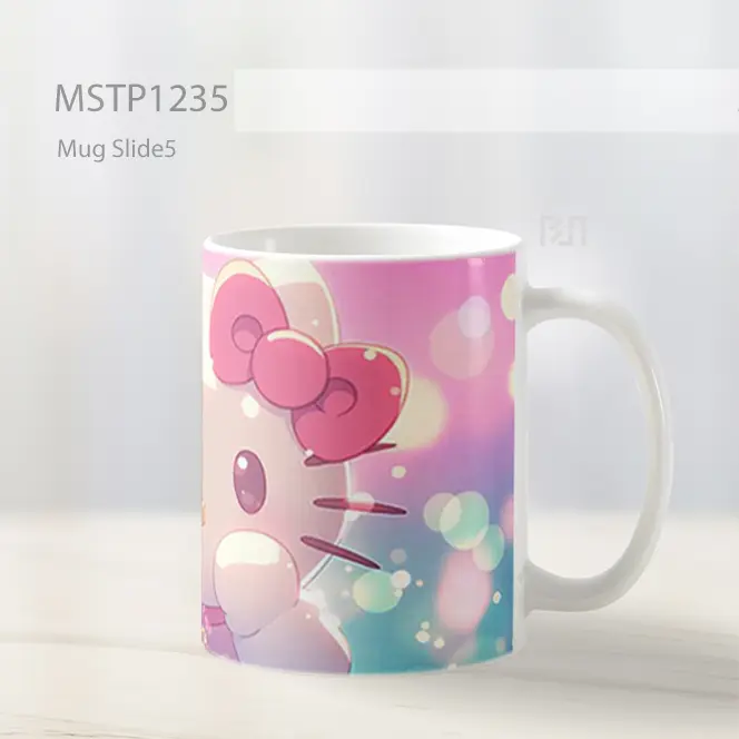 Hello Kitty Sparkling Magic Mug MSTP1235 - All-side / Desain