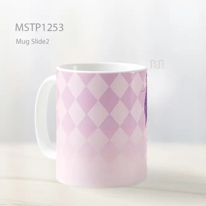 Hitagi Senjoghara Chibi Pink Marah Mug MSTP1253 - All-side / Desain