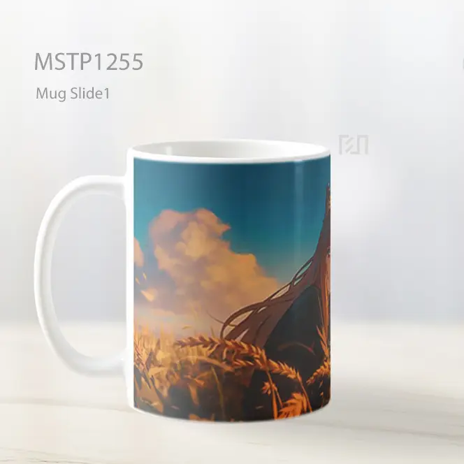 Holo Spice And Wolf Wheat Field Sunset Mug MSTP1255 - All-side / Desain