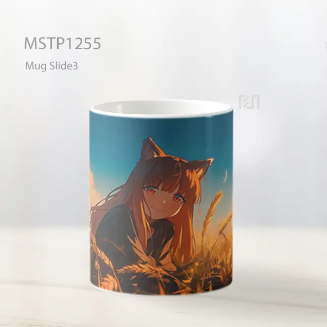 Holo Spice And Wolf Wheat Field Sunset Mug MSTP1255 - All-side / Desain