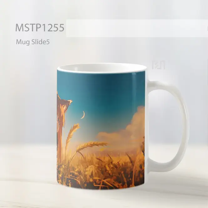 Holo Spice And Wolf Wheat Field Sunset Mug MSTP1255 - All-side / Desain