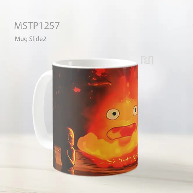 Howls Moving Castle Calcifer Mug MSTP1257 - All-side / Desain