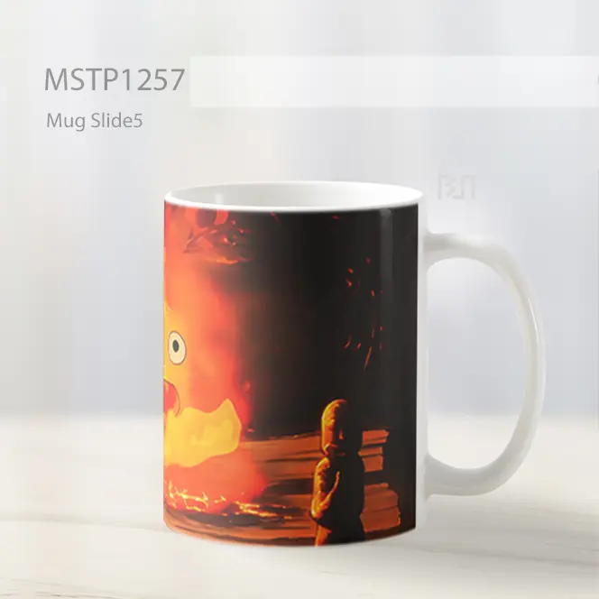 Howls Moving Castle Calcifer Mug MSTP1257 - All-side / Desain
