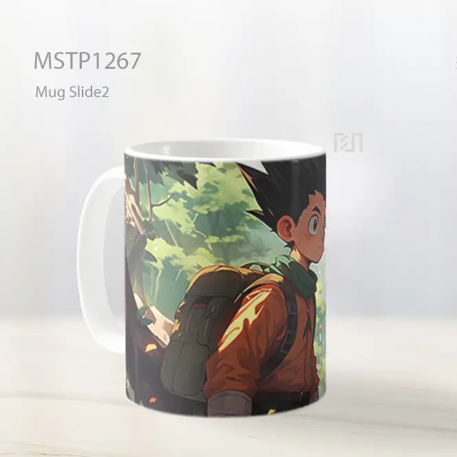 Hxh Gon Freecss Dengan Ransel Mug MSTP1267 - All-side / Desain