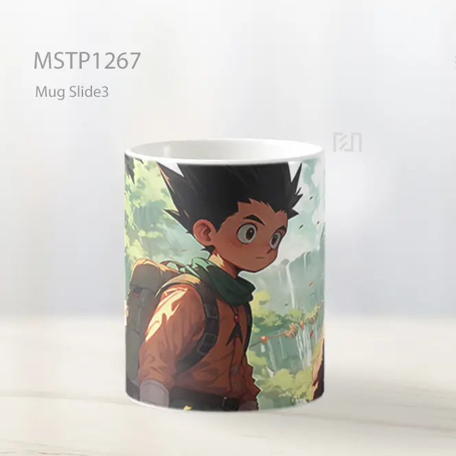 Hxh Gon Freecss Dengan Ransel Mug MSTP1267 - All-side / Desain