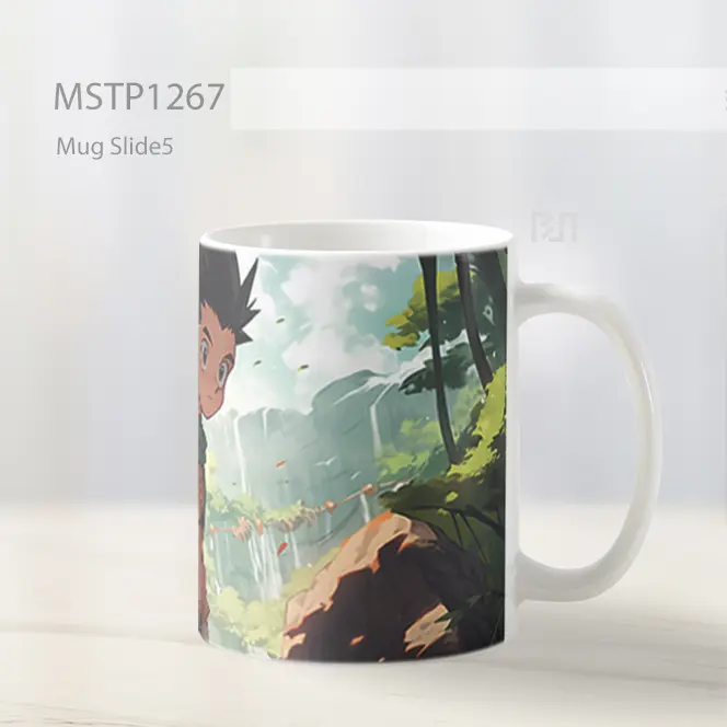 Hxh Gon Freecss Dengan Ransel Mug MSTP1267 - All-side / Desain
