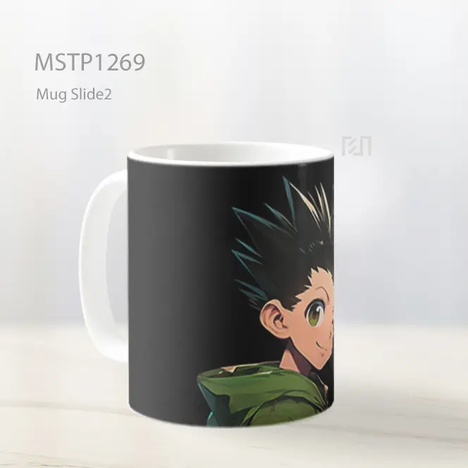 Hxh Gon Freecss Mengedip Hitam Mug MSTP1269 - All-side / Desain