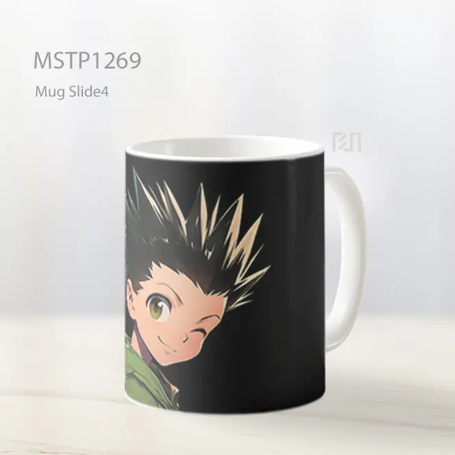 Hxh Gon Freecss Mengedip Hitam Mug MSTP1269
