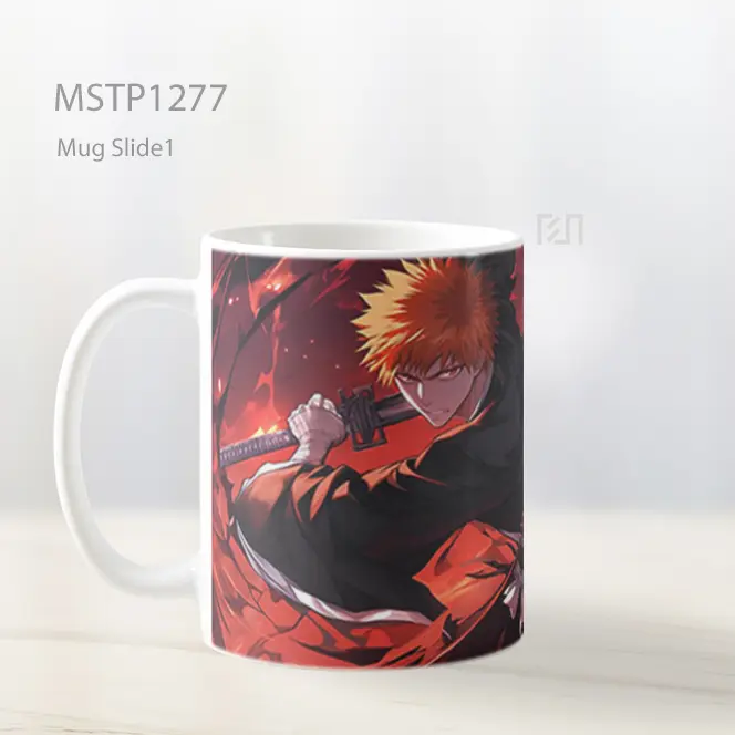 Ichigo Kurosaki Bankai Bleach Anime Mug MSTP1277 - All-side / Desain