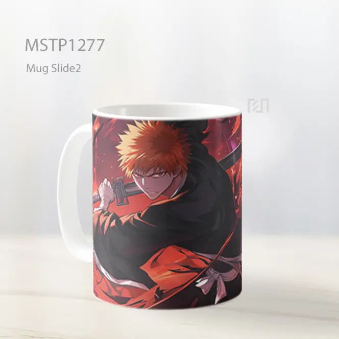 Ichigo Kurosaki Bankai Bleach Anime Mug MSTP1277 - All-side / Desain