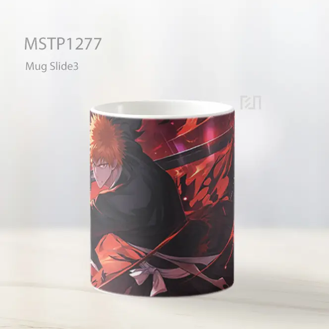 Ichigo Kurosaki Bankai Bleach Anime Mug MSTP1277 - All-side / Desain