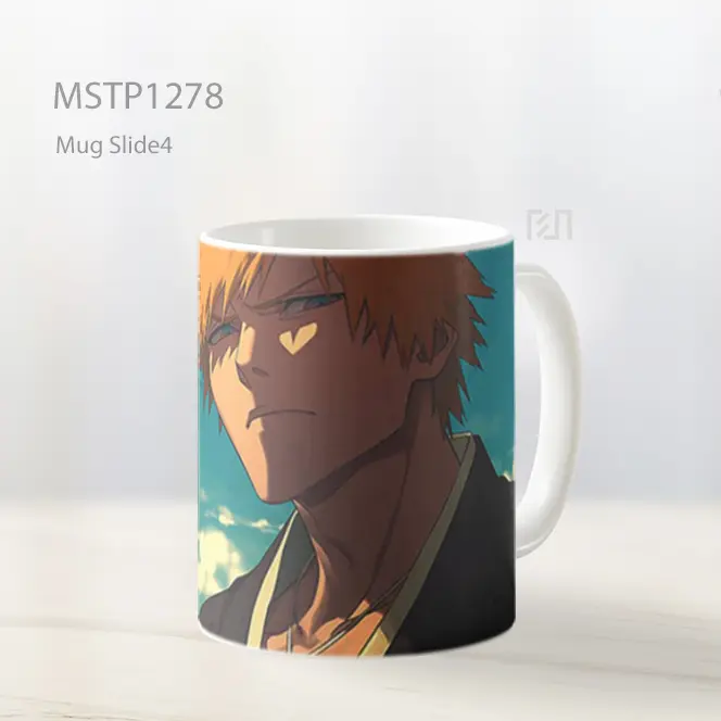 Ichigo Kurosaki Bleach Latar Awan Mug MSTP1278
