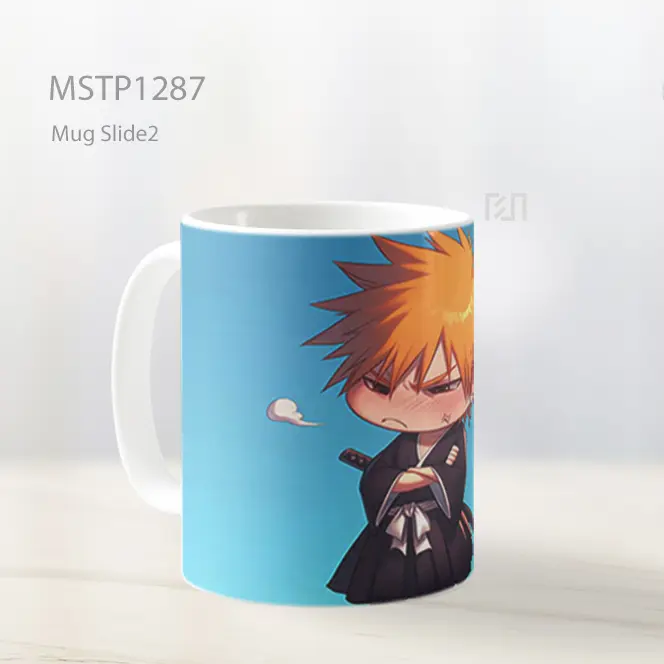 Ichigo Kurosaki Chibi Latar Biru Mug MSTP1287 - All-side / Desain