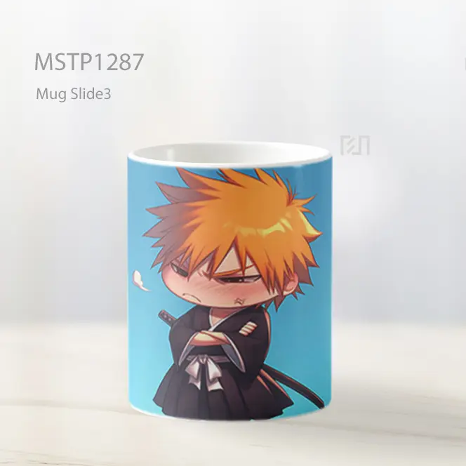 Ichigo Kurosaki Chibi Latar Biru Mug MSTP1287 - All-side / Desain