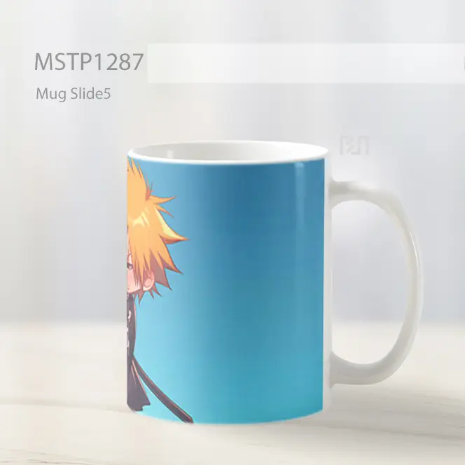Ichigo Kurosaki Chibi Latar Biru Mug MSTP1287 - All-side / Desain