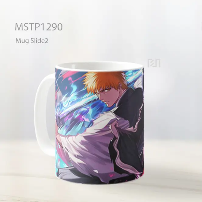 Ichigo Kurosaki Dan Rukia Kuchiki Bleach Mug MSTP1290 - All-side / Desain